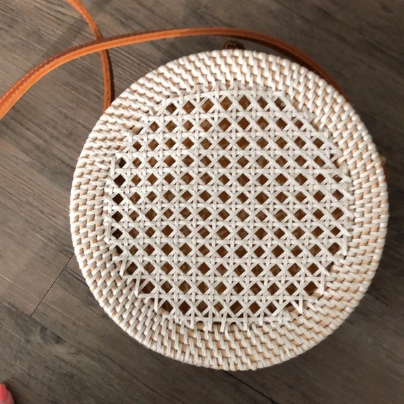 ANTHROPOLOGIE WICKER CROSS BODY PURSE BAG SUMMER - Picture 6 of 9